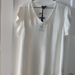 Buffalo, white lace blouse